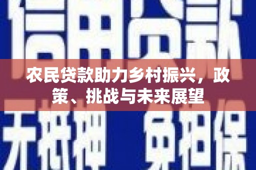 迁西农民贷款助力乡村振兴，政策、挑战与未来展望
