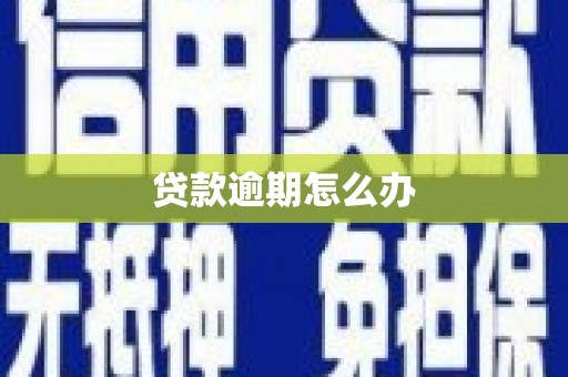 迁西贷款逾期怎么办
